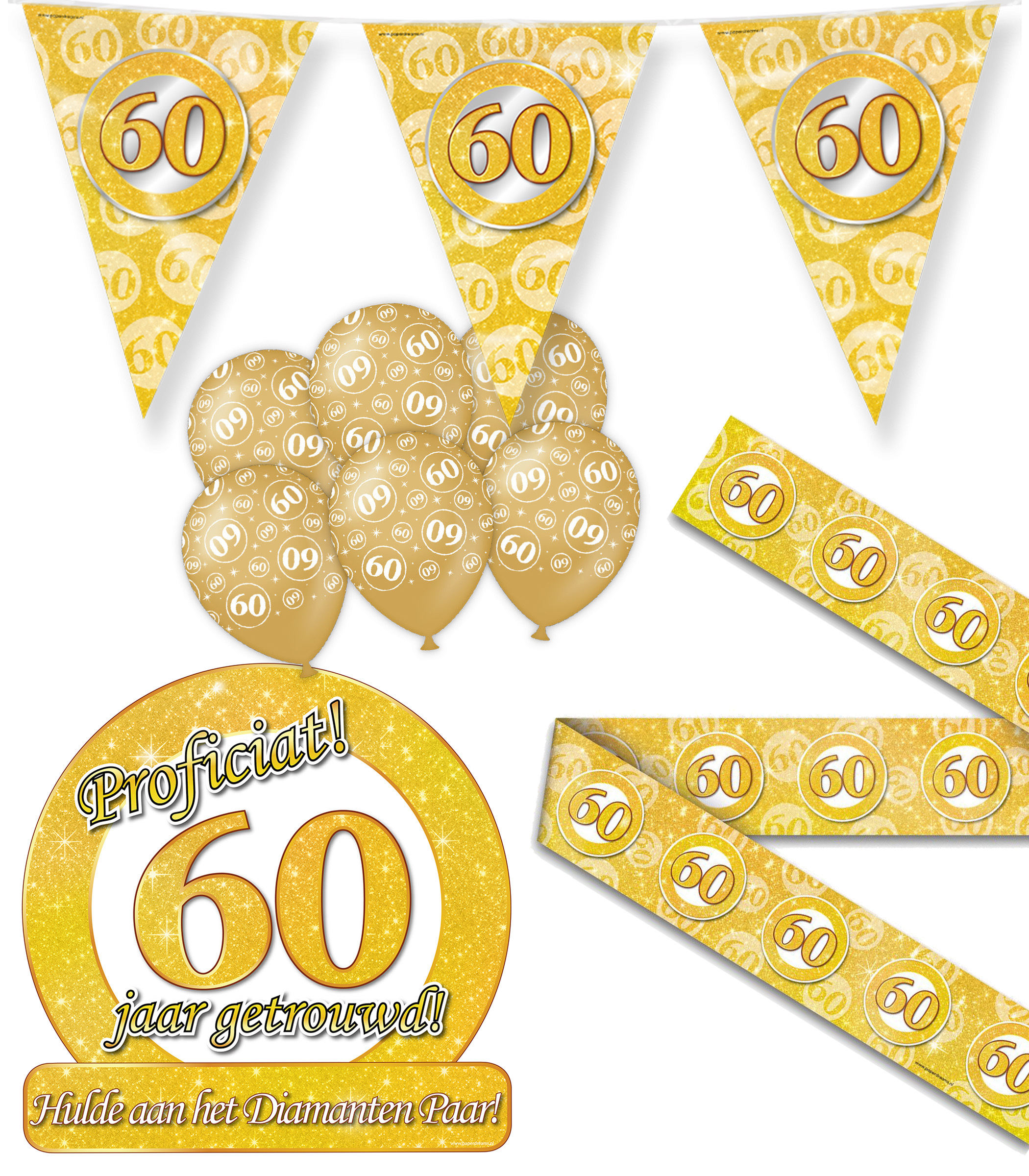 Feestpakket 60 jaar getrouwd