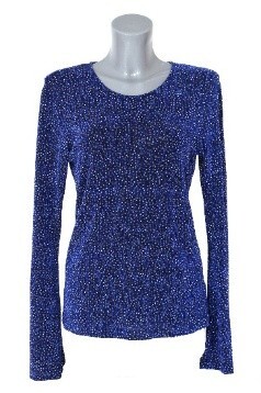 Flaired truitje blauw