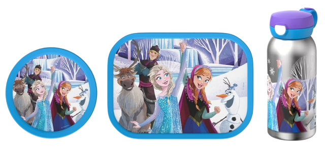 Mepal 3-delige lunchset campus Frozen friends lunchbox + fruitbox + isoleerfles met flipdop