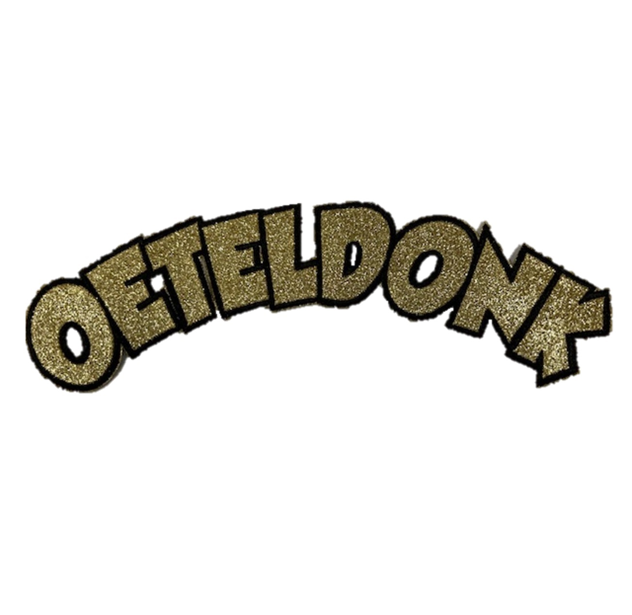 Embleem glitter rug Oeteldonk