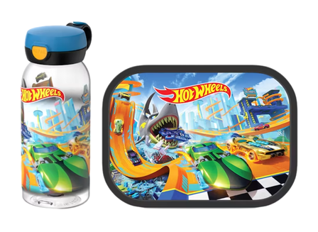 Mepal 2-delige lunchset campus Hot Wheels lunchbox + drinkfles met flipdop