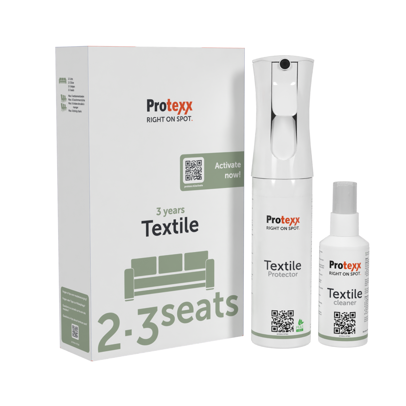 Protexx 3 jaar Textile kit 2-3 zits