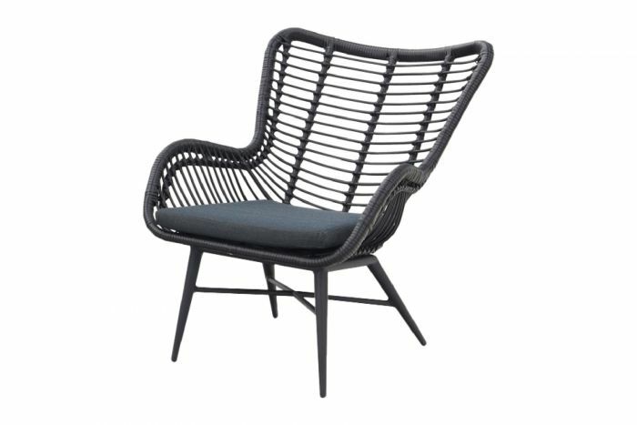 Jasmine loungetuinstoel black