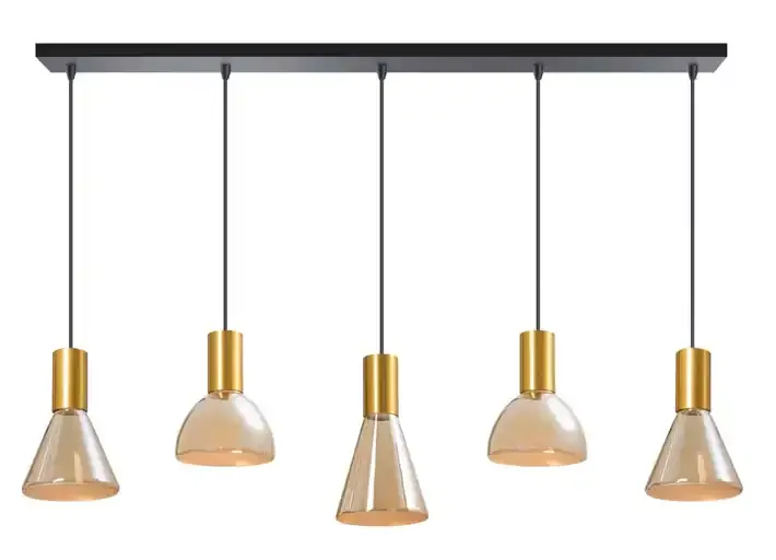 Hanglamp Lisa zwart + brons