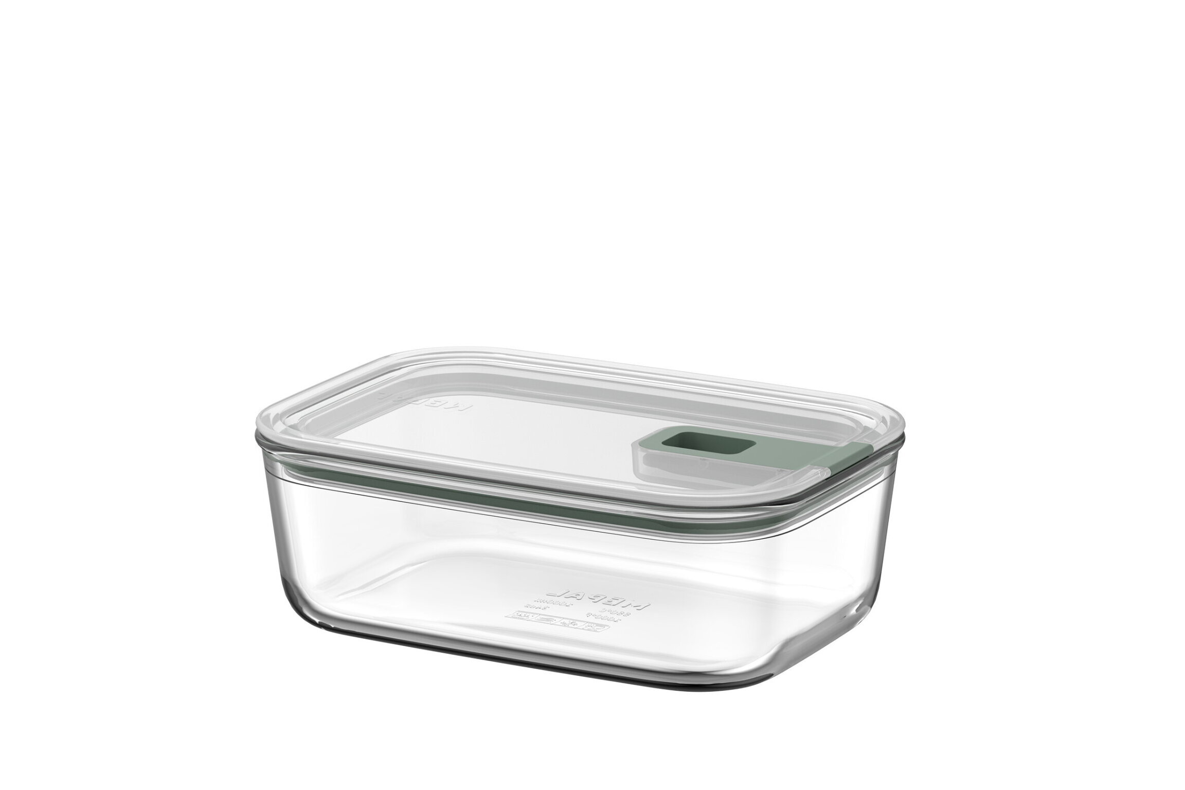 Mepal EasyClip 2.0 glazen vershouddoos 1000 ml nordic sage