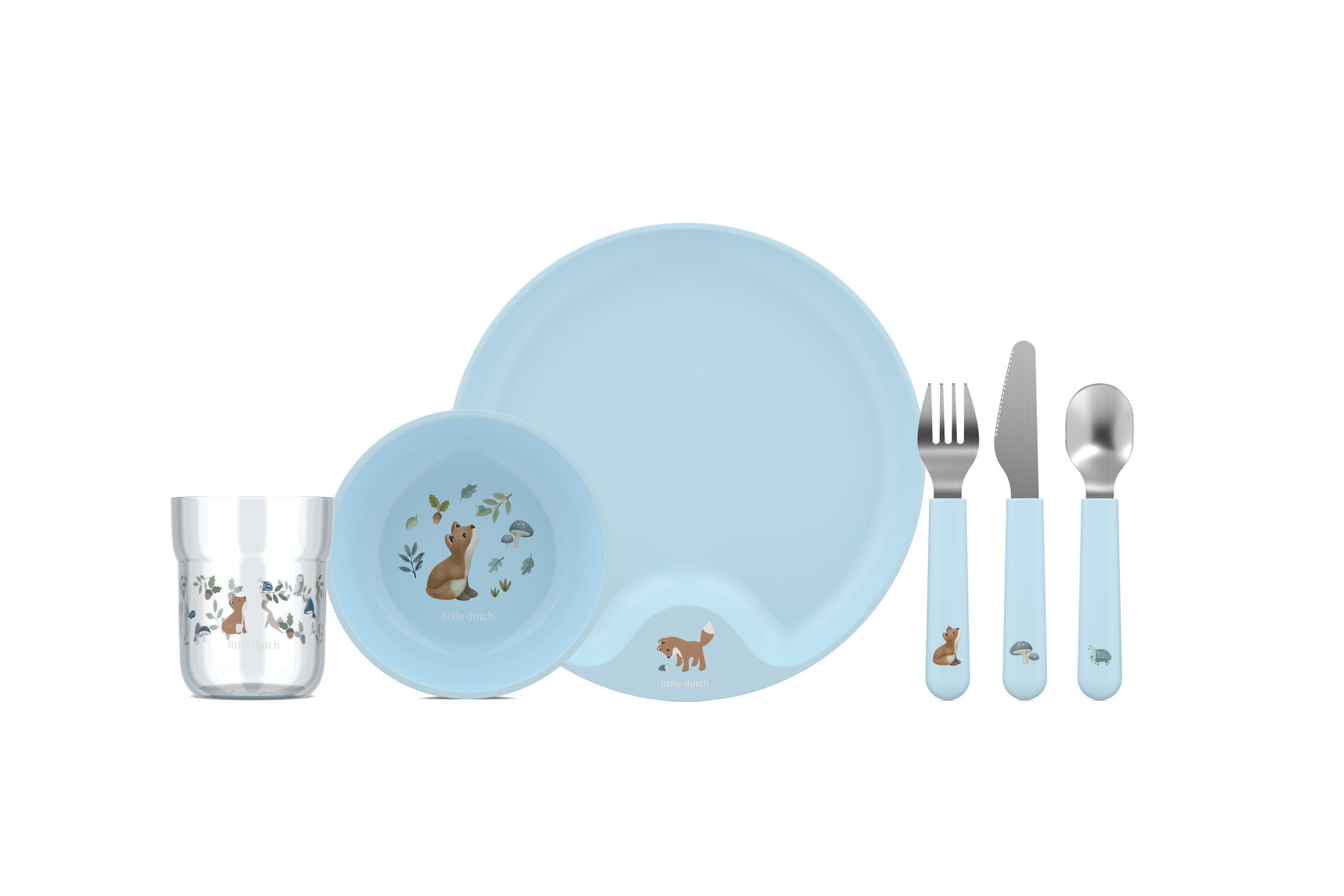 Mepal set kinderservies mio 6-delig Little Dutch forest friends