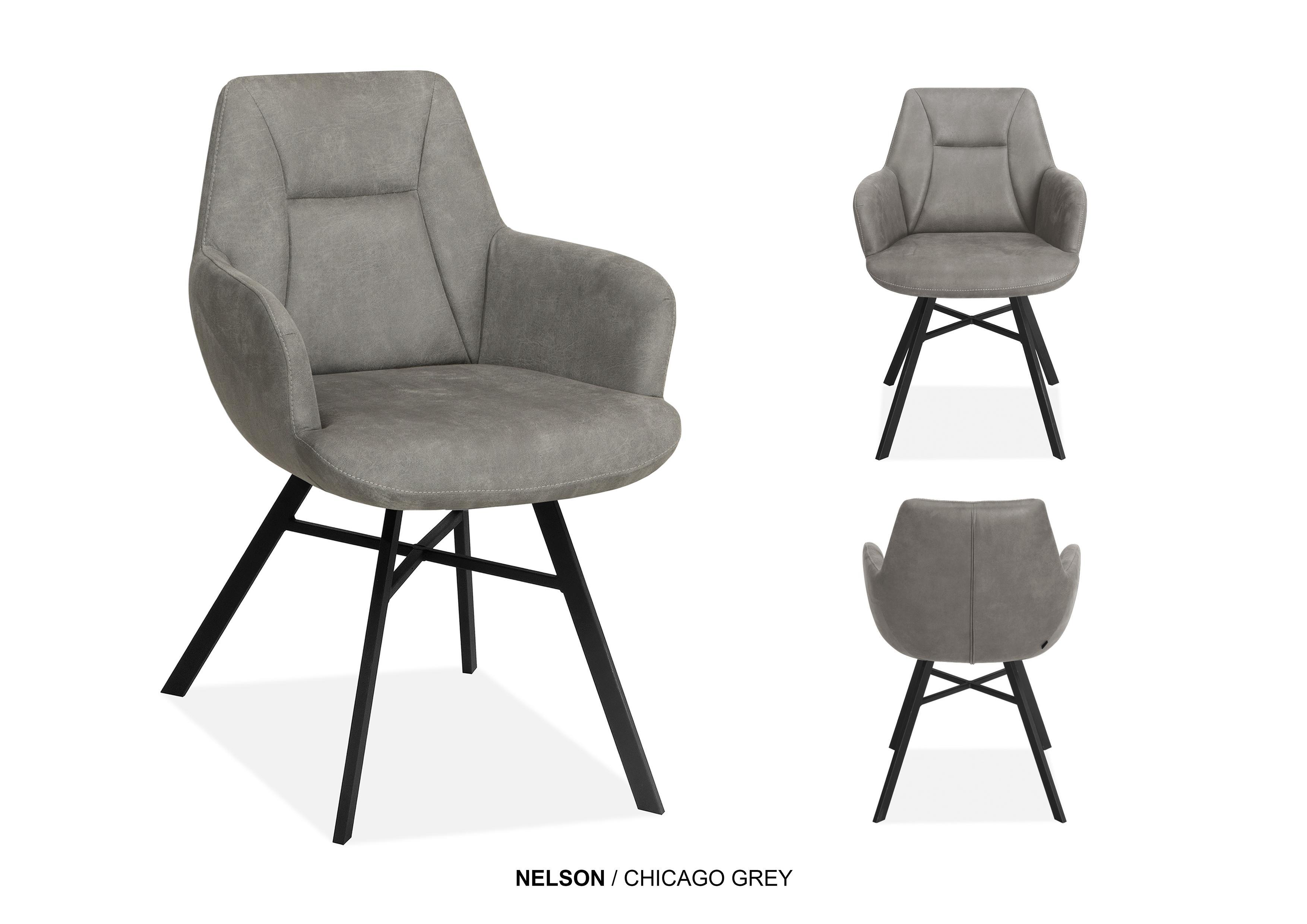 Armstoel Nelson grey