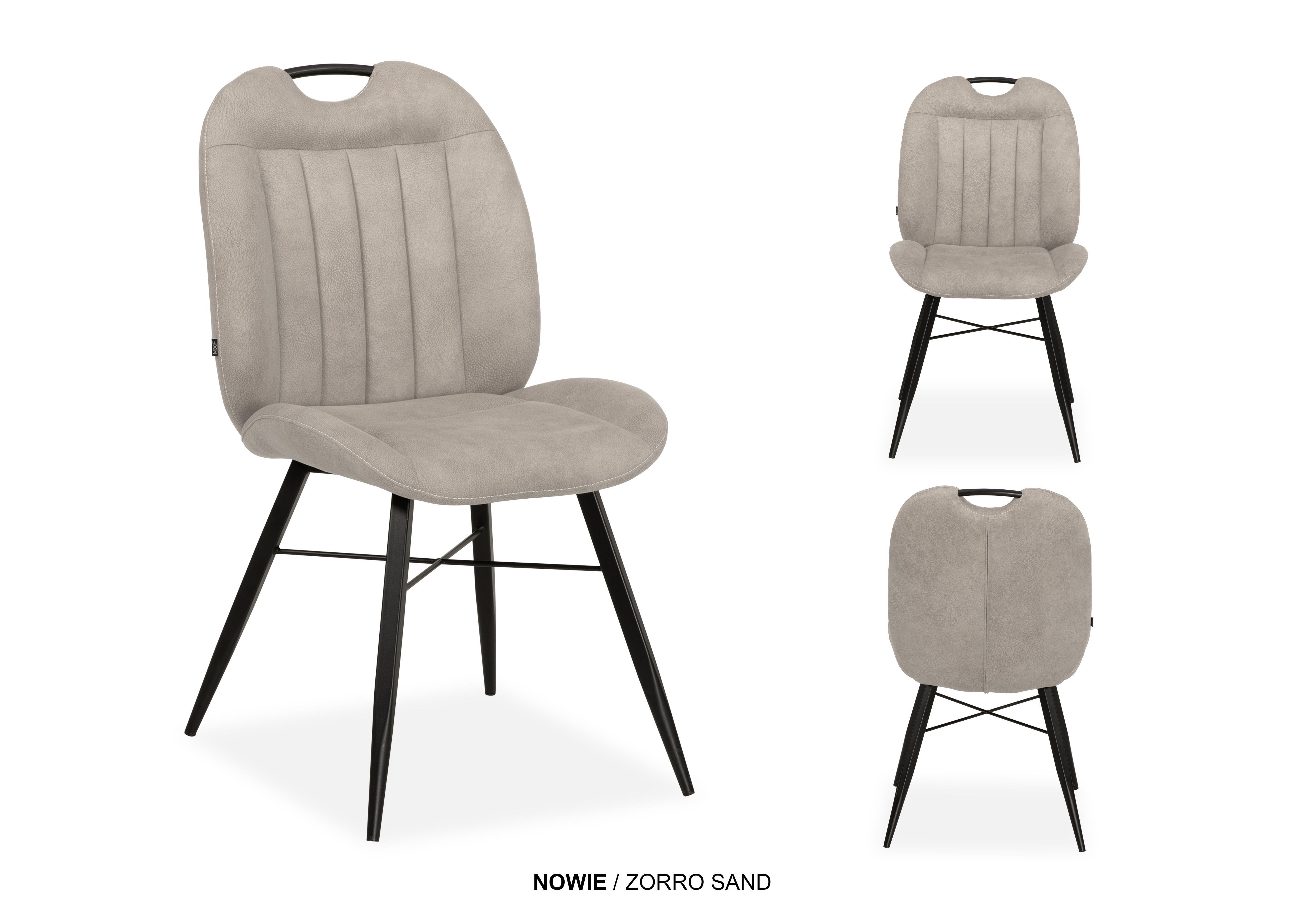 Stoel Nowie taupe met handgreep
