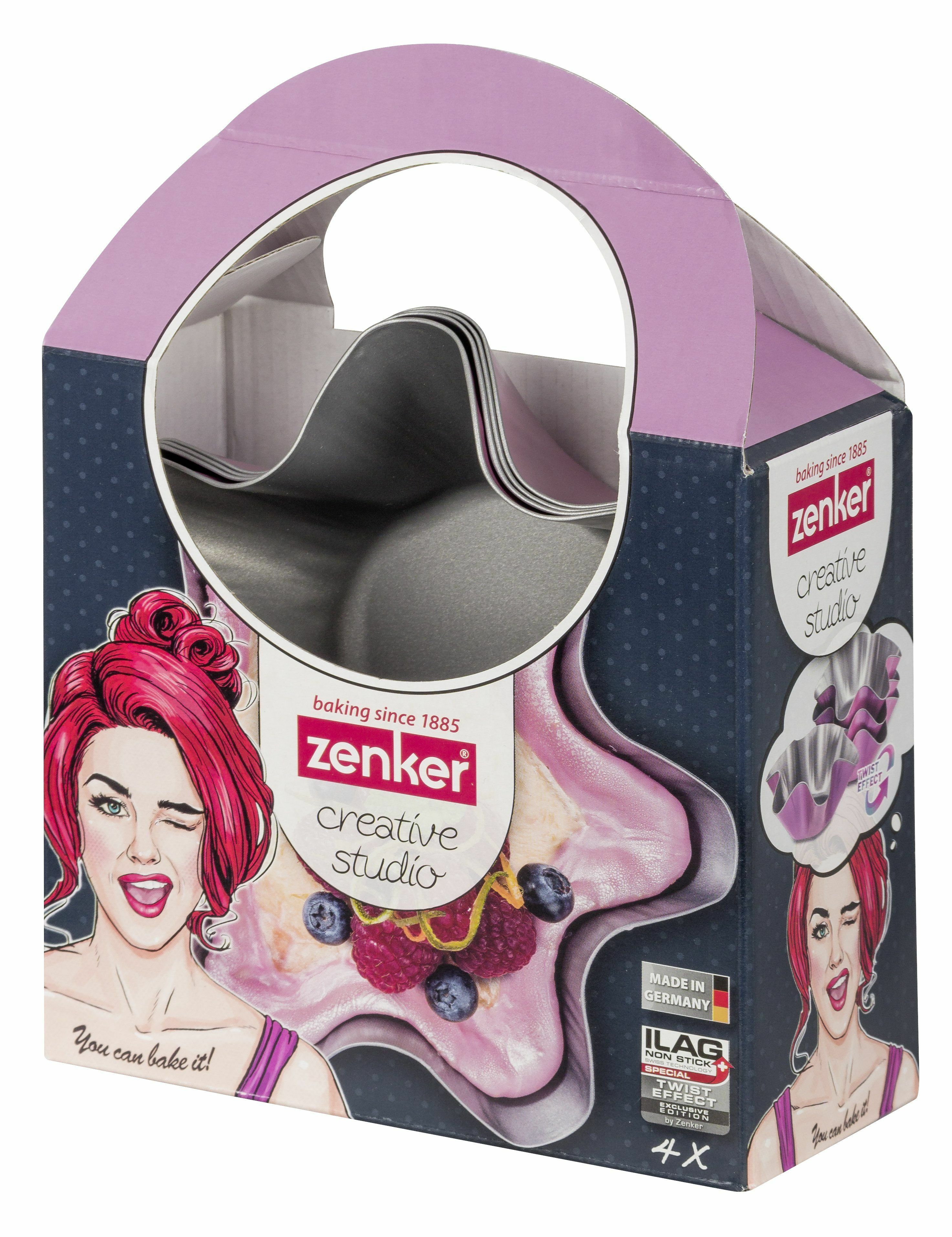 Zenker geschulpte bakvormpjes (4) creatieve studio 16,5cm