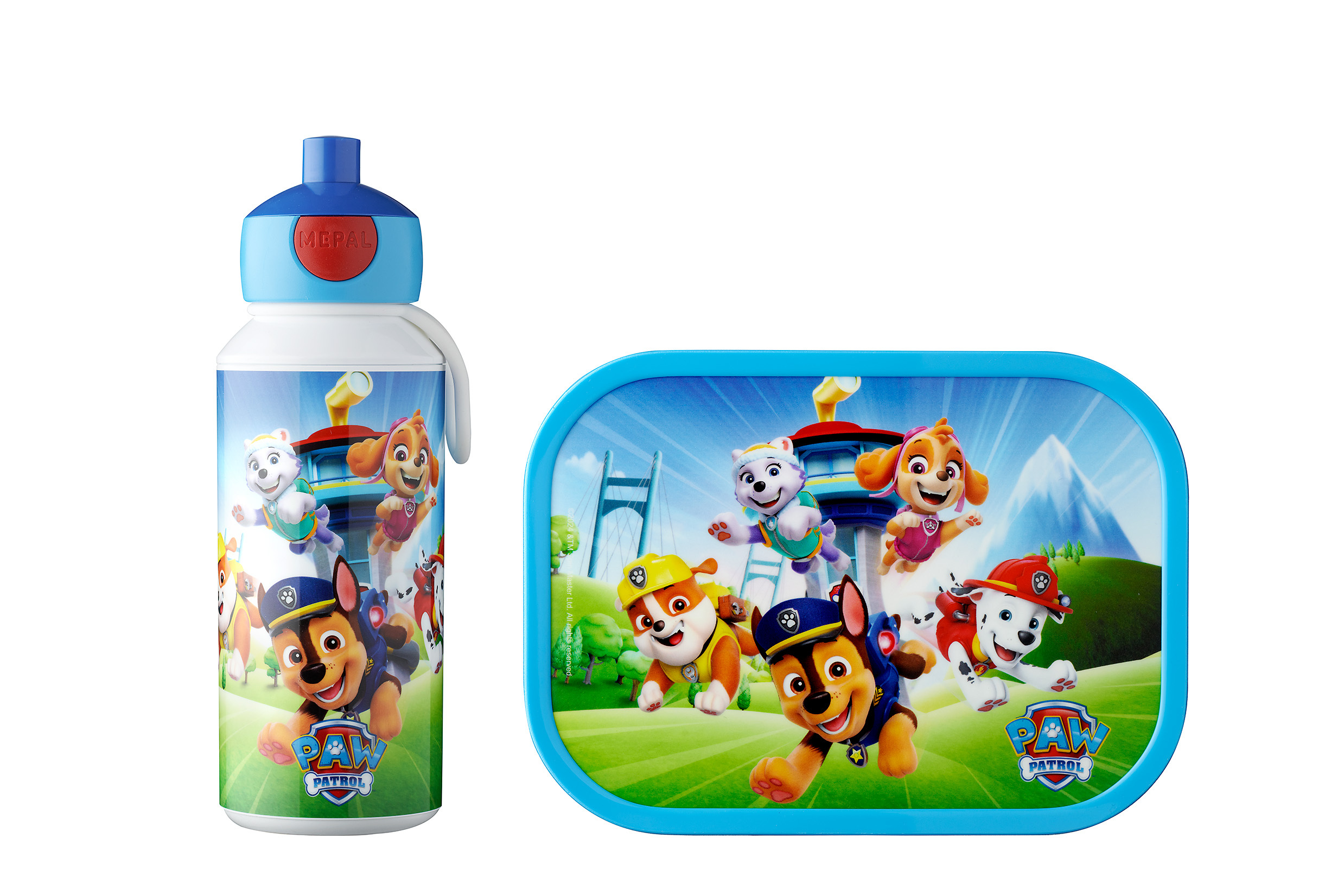 Mepal 2-delige lunchset campus Paw Patrol pups lunchbox + drinkfles pop-up