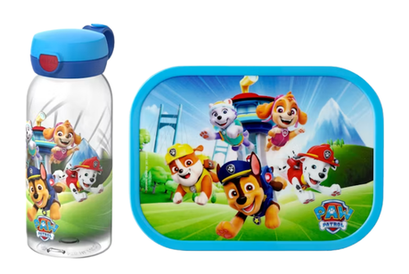 Mepal 2-delige lunchset campus Paw Patrol pups lunchbox + drinkfles met flipdop