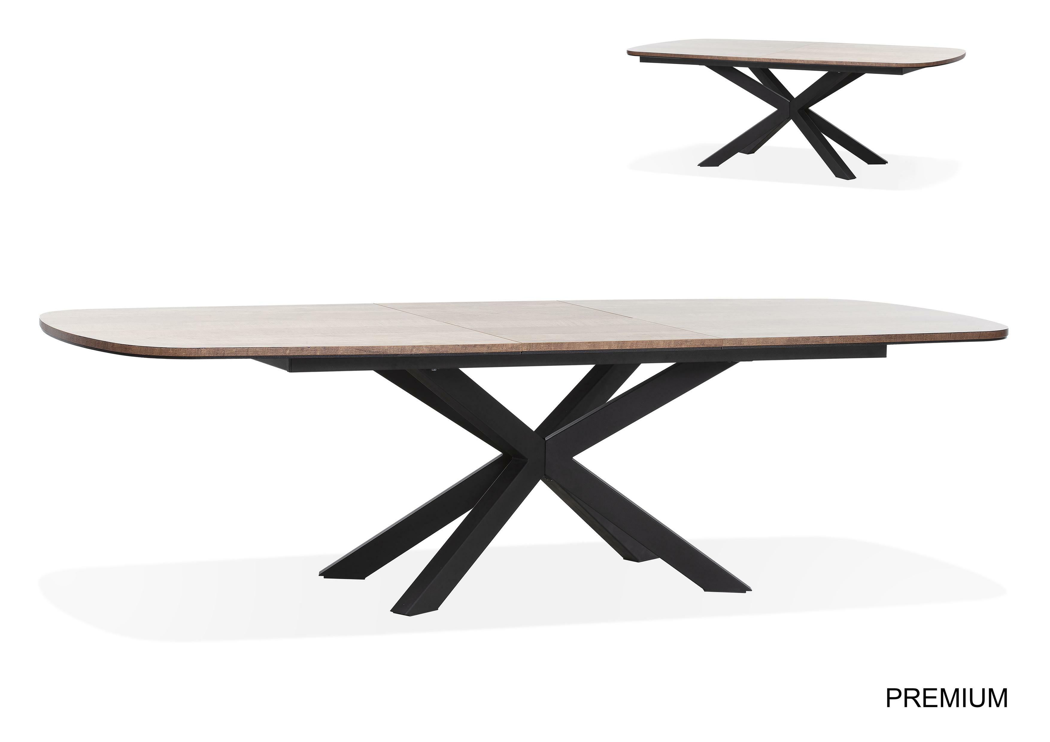 Premium uitschuiftafel 220/277x100cm lamulux