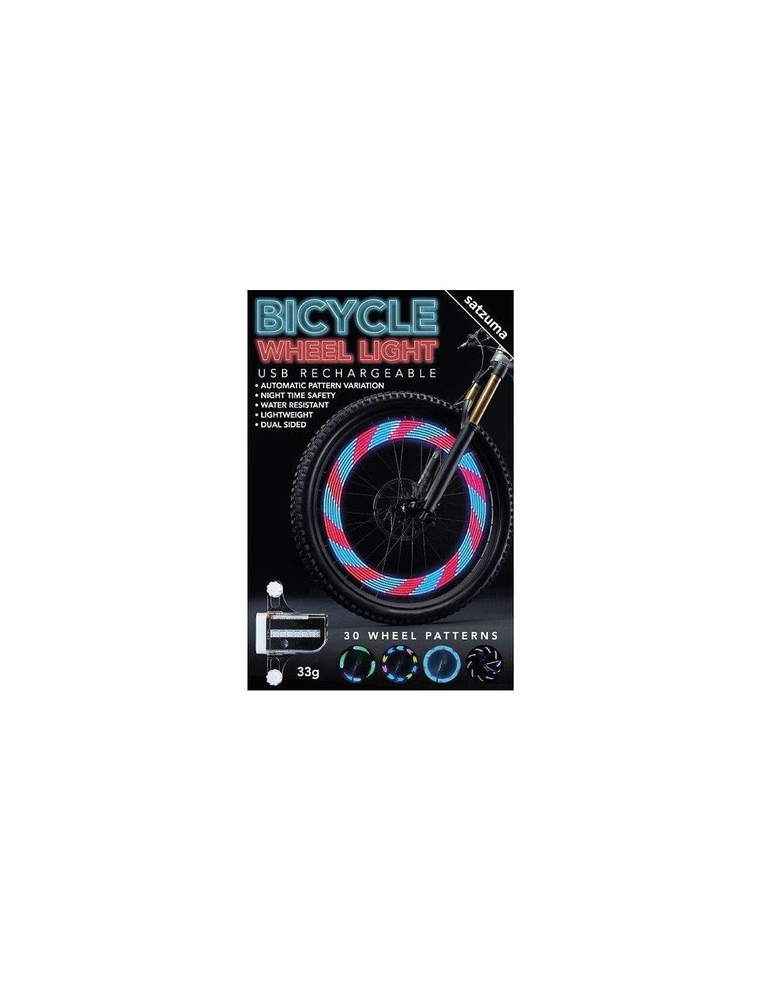 Satzuma bicycle wheel light