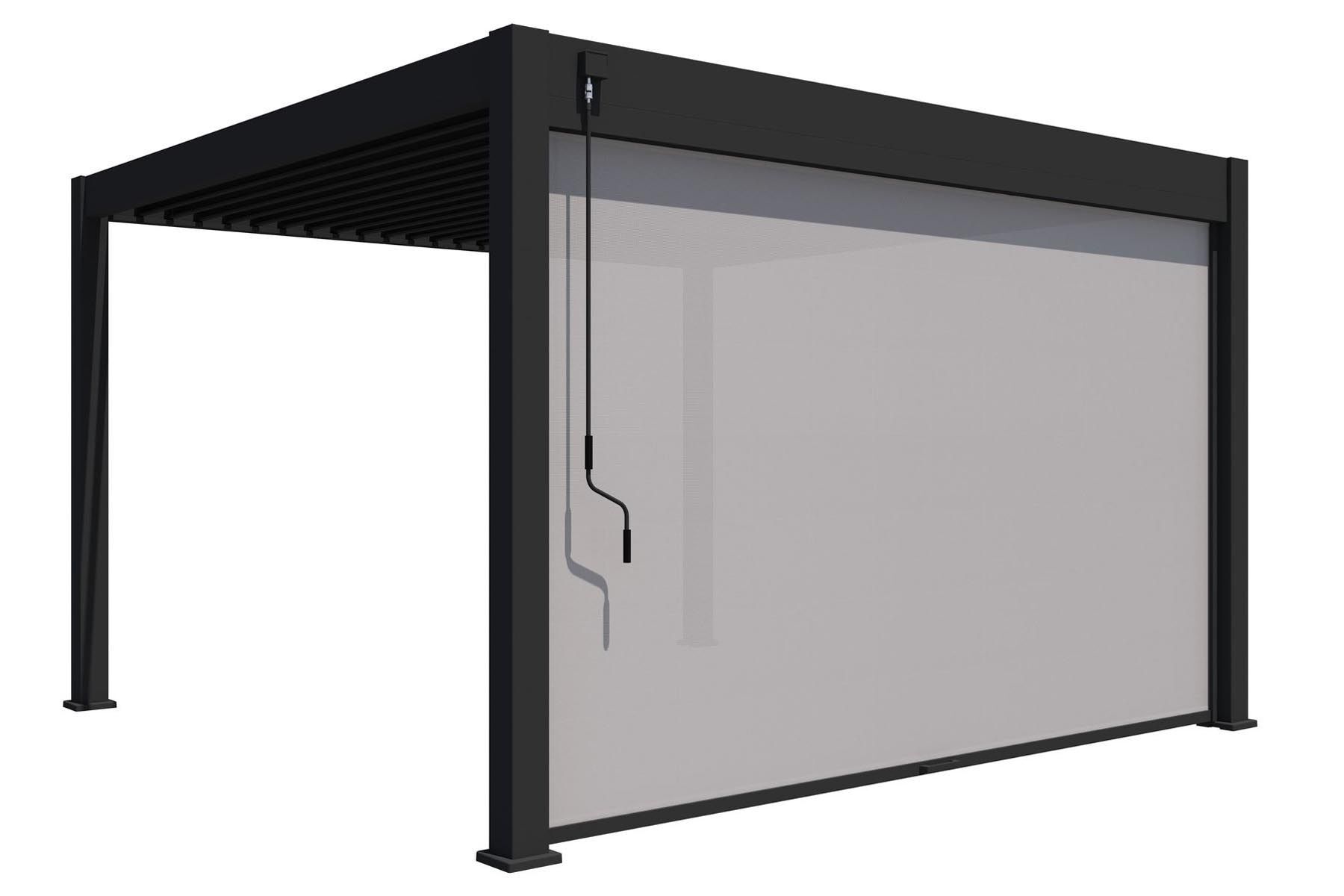 Screen rolgordijn 400cm voor terrasoverkapping