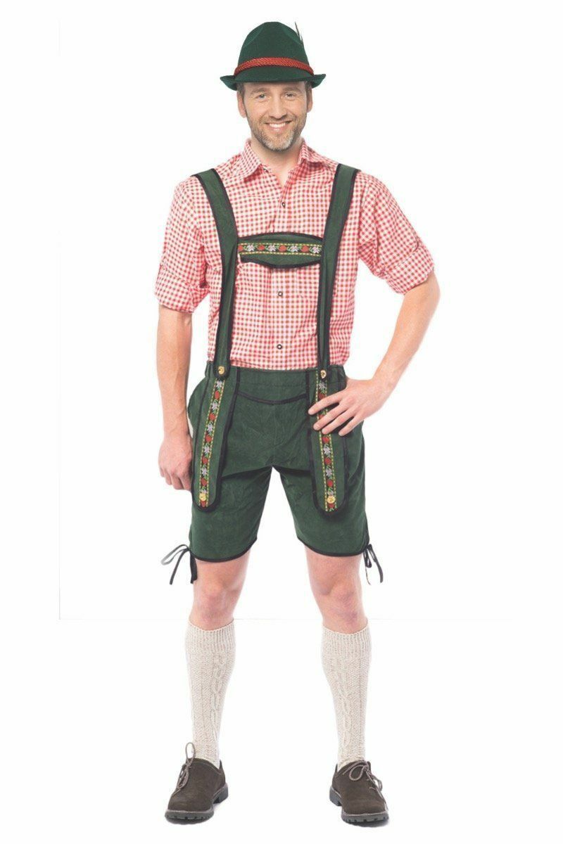 Lederhose Johan kort groen
