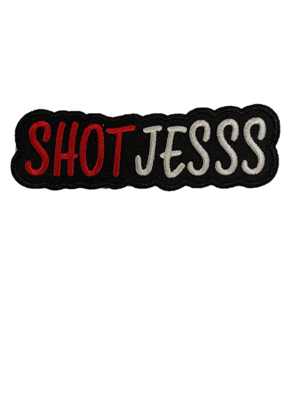 Embleem shotjes rood wit