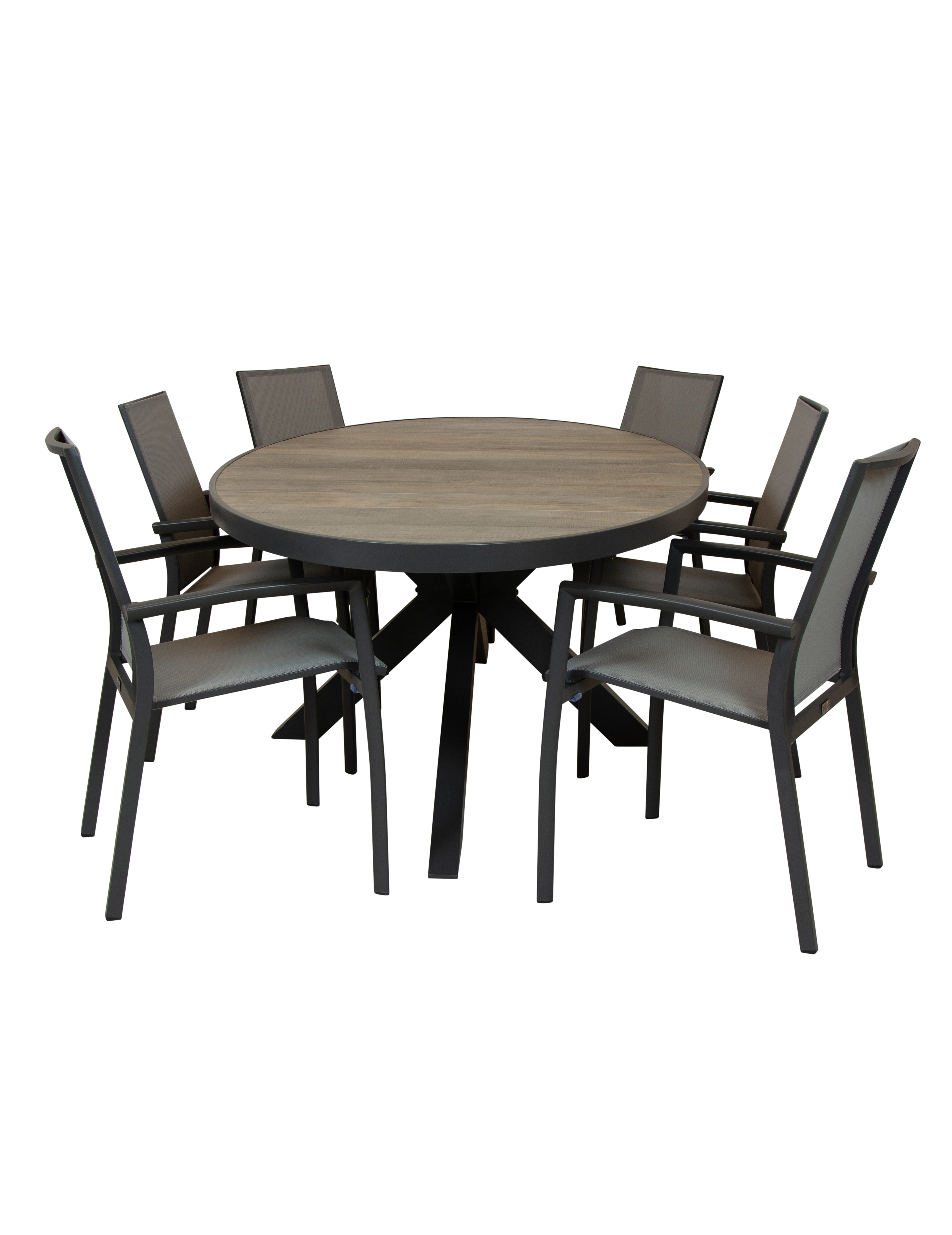 Qopps Kismo tuintafel met Tampa stapelbare tuinstoel