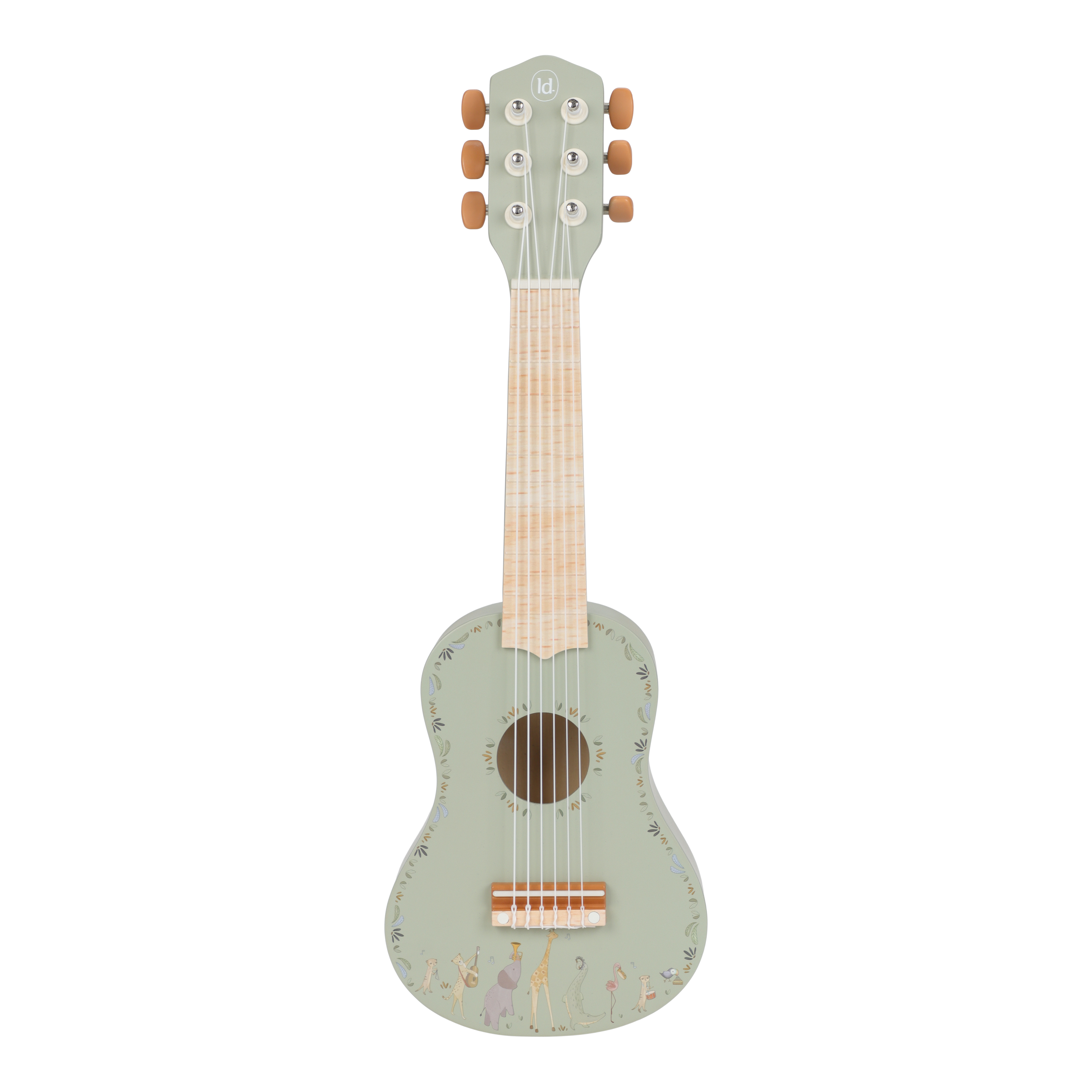 Little Dutch houten gitaar groen safari friends