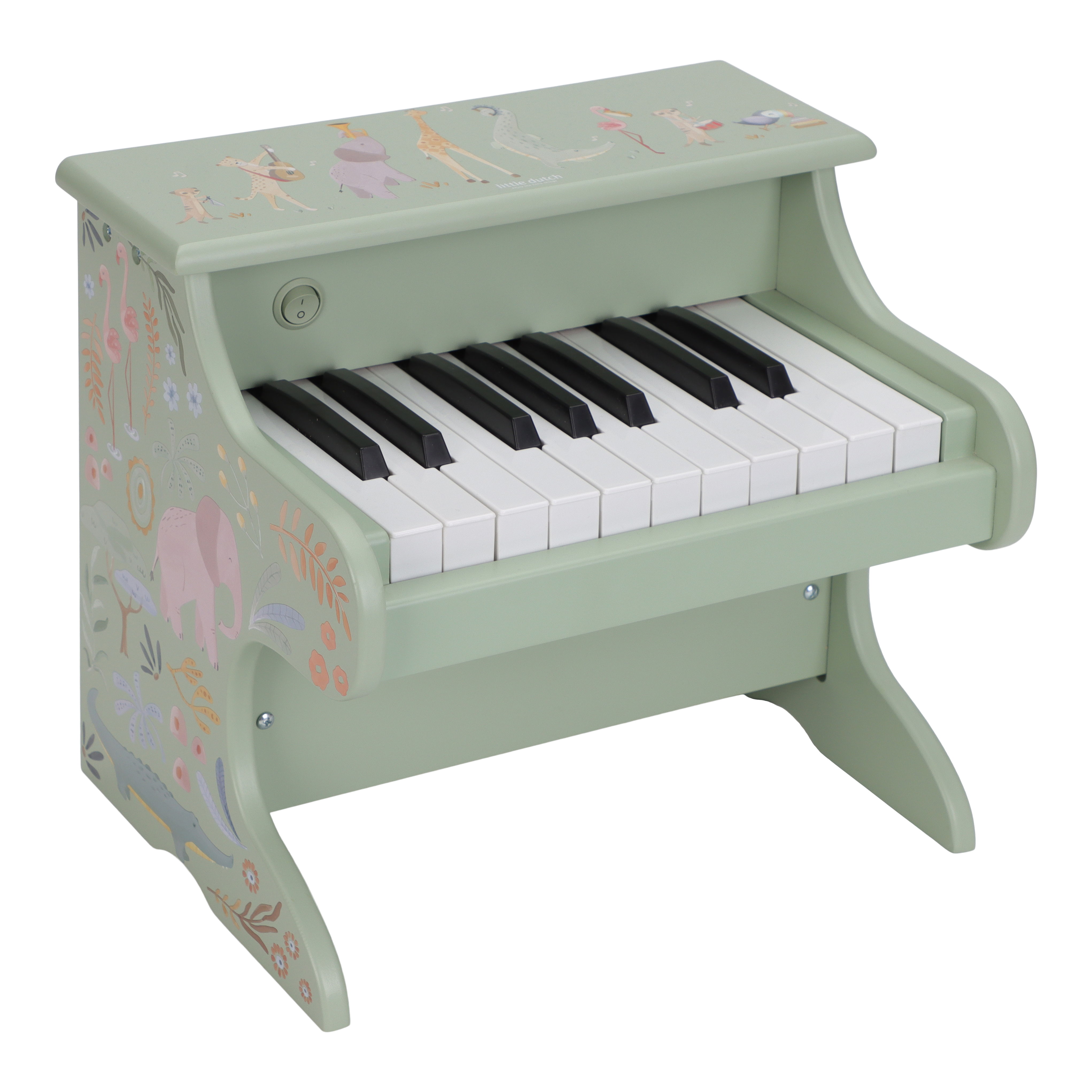 Little Dutch houten piano groen safari friends