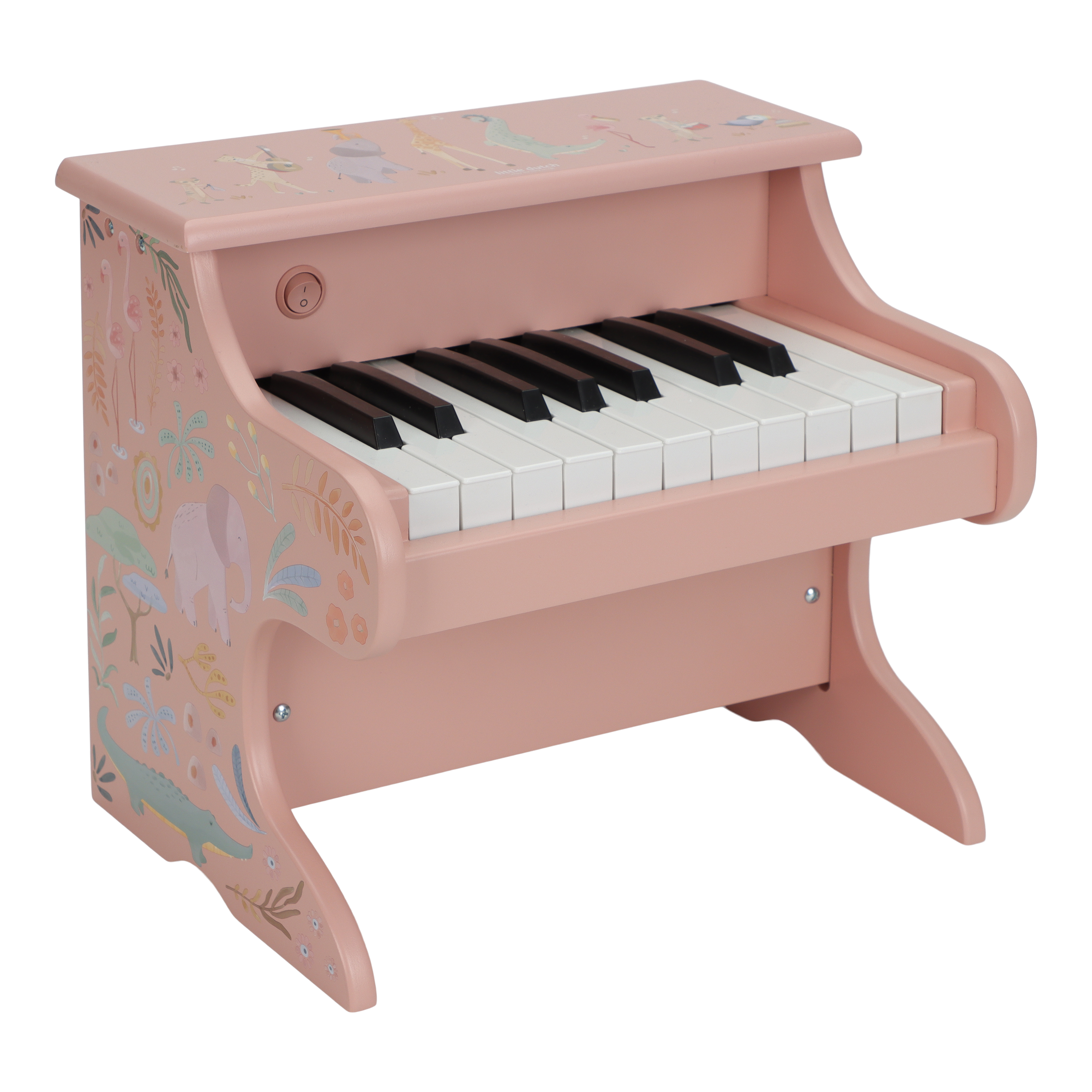 Little Dutch houten piano roze safari friends
