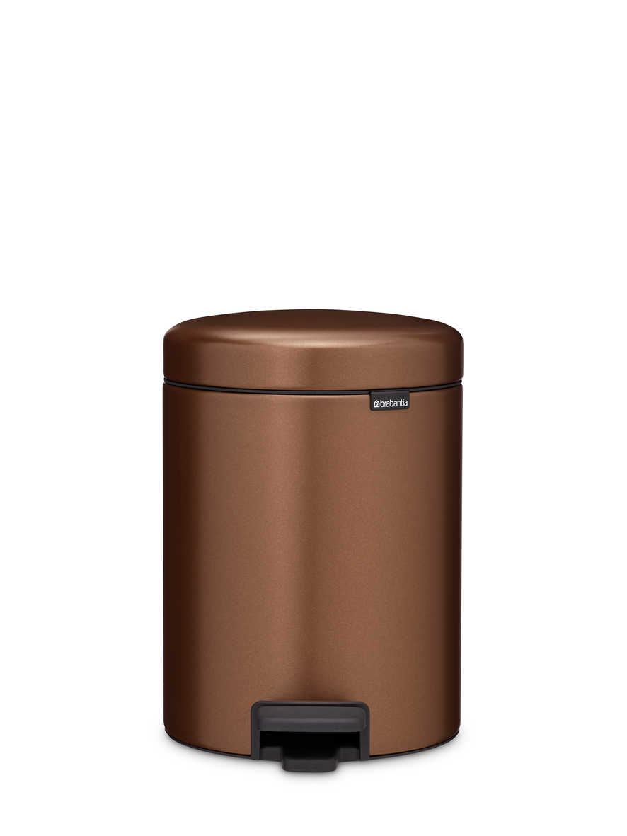 Brabantia pedaalemmer NewIcon 5 liter warm bronze