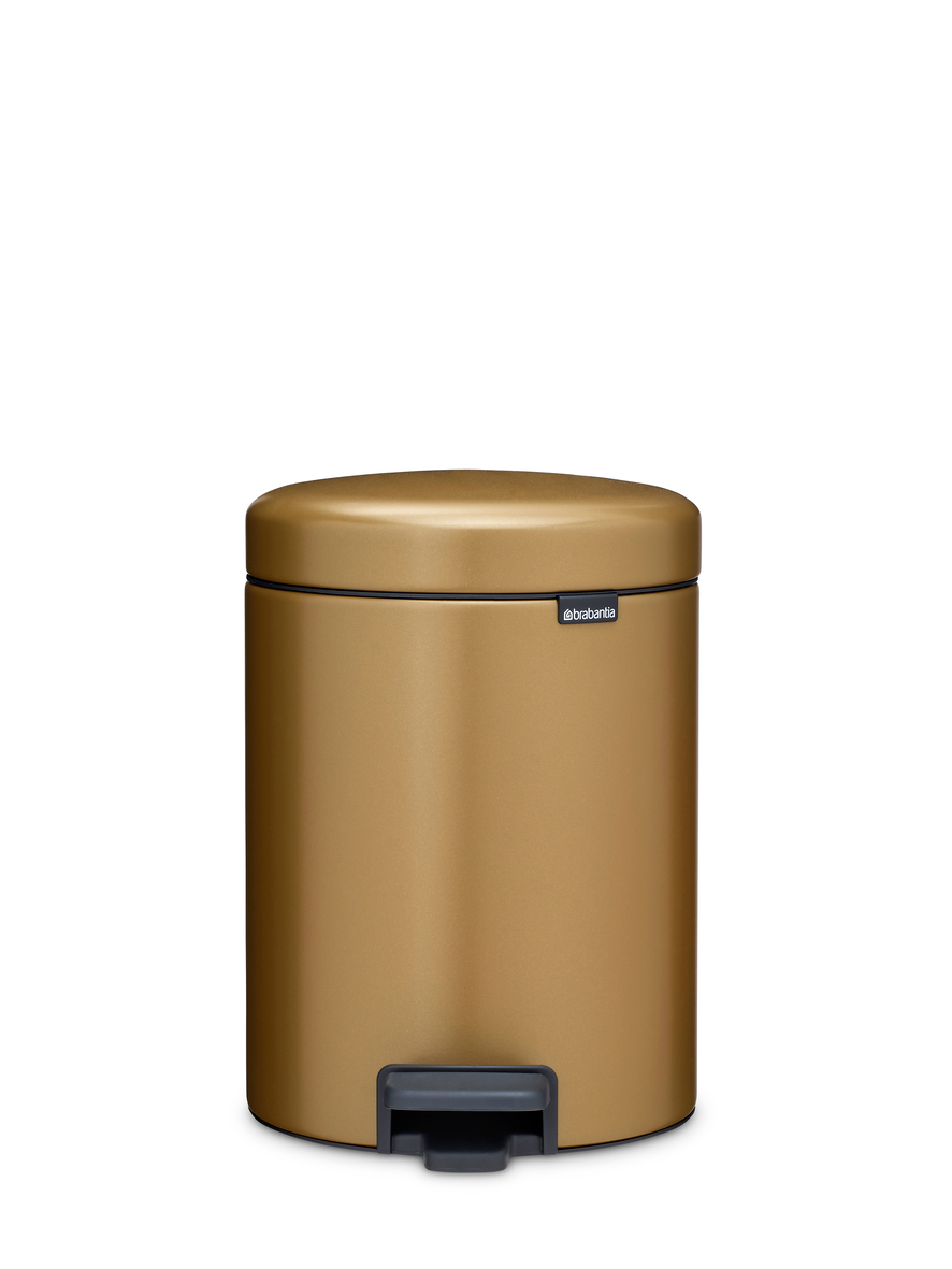 Brabantia pedaalemmer NewIcon 5 liter warm brass