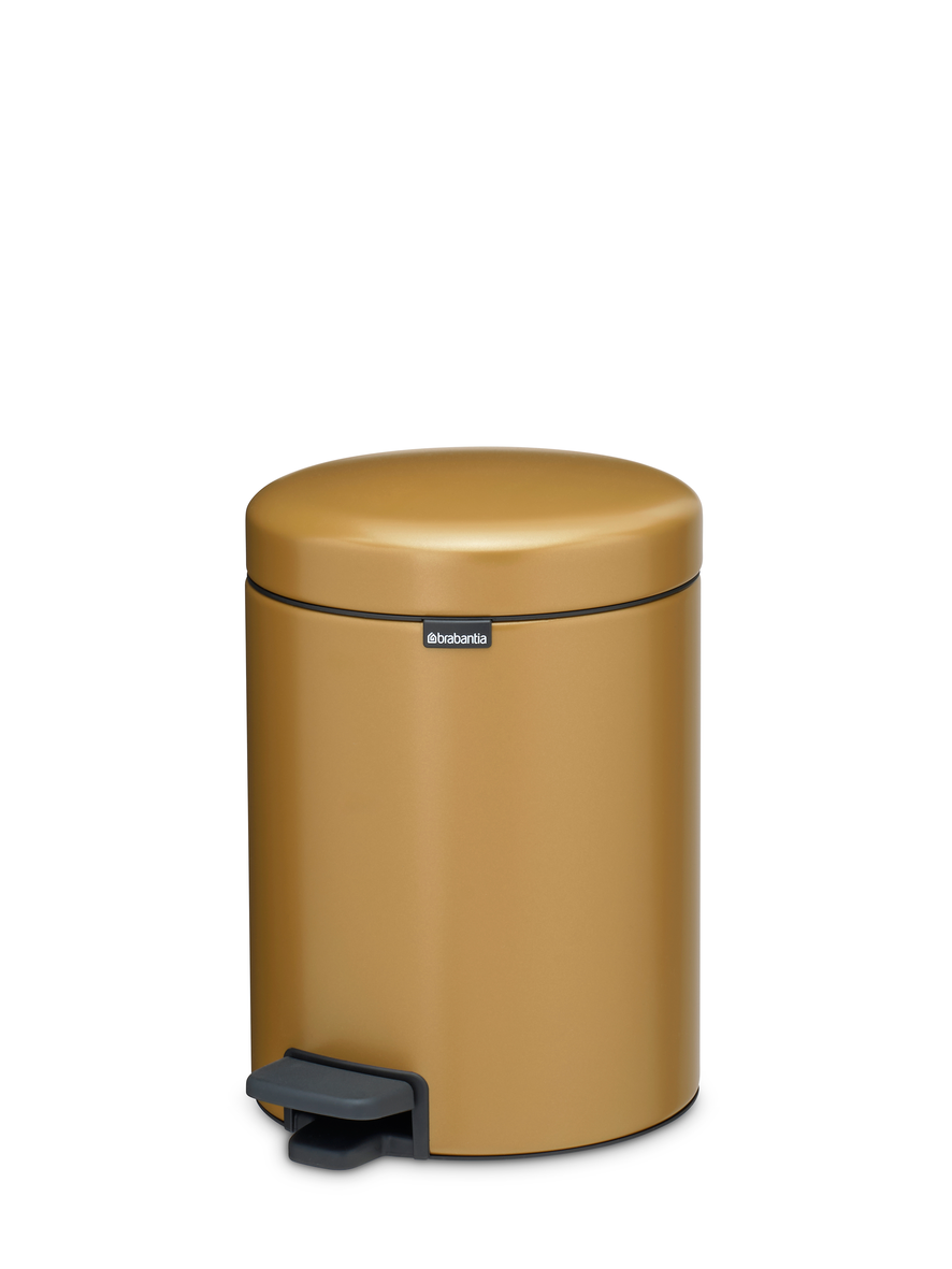 Brabantia pedaalemmer NewIcon 5 liter warm gold